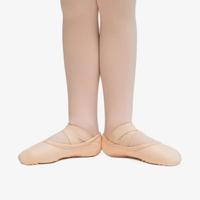Child Stretch Canvas Split Sole Ballet Slipper - Light Pink
