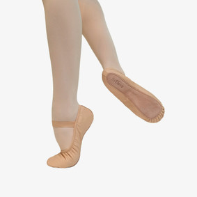 Adult Premium Leather Full Sole Ballet Slipper - Brittany