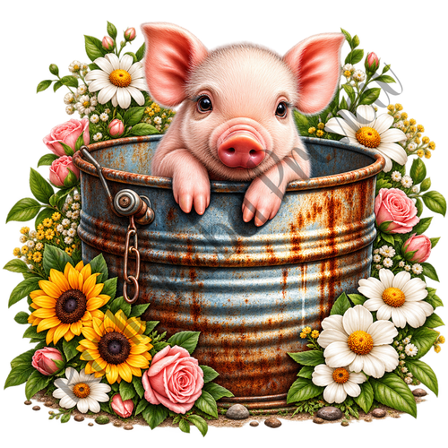 Pig in a Bucket