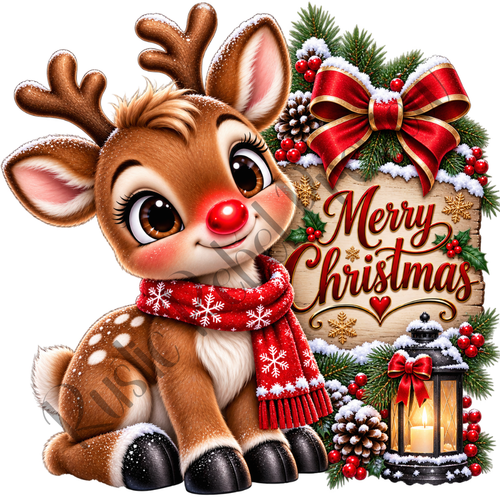 Reindeer Merry Christmas