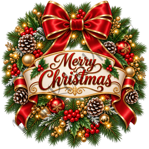 Merry Christmas Wreath