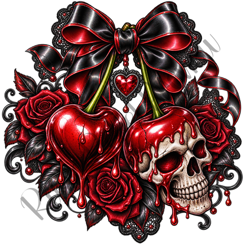 Skull and Cherry 2