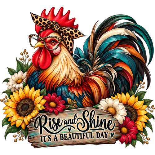 "Rise and Shine" Rooster