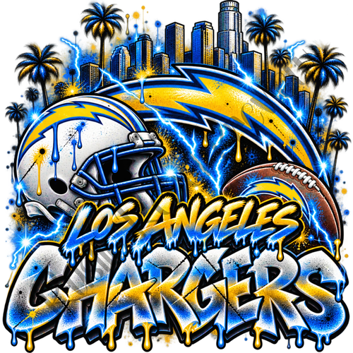 Los Angeles Chargers Graffiti