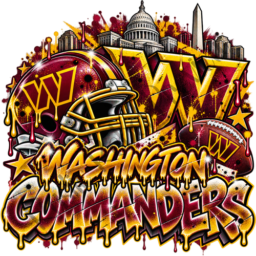 Washington Commanders Graffiti