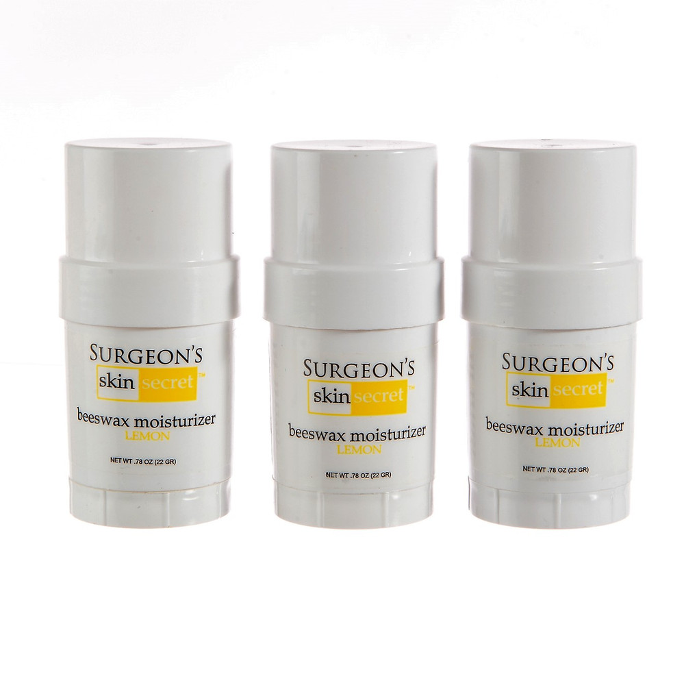 Surgeons Skin Secret™ Beeswax Moisturizer 78oz Twist Up Stick 3 Pack 6 Scents Available 