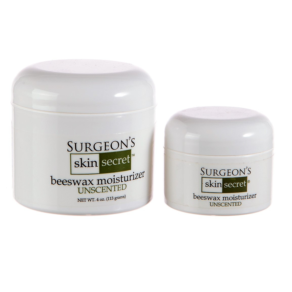 Surgeon's Skin Secret™ Beeswax Moisturizer 4oz. & 1oz. Jar (Combo
