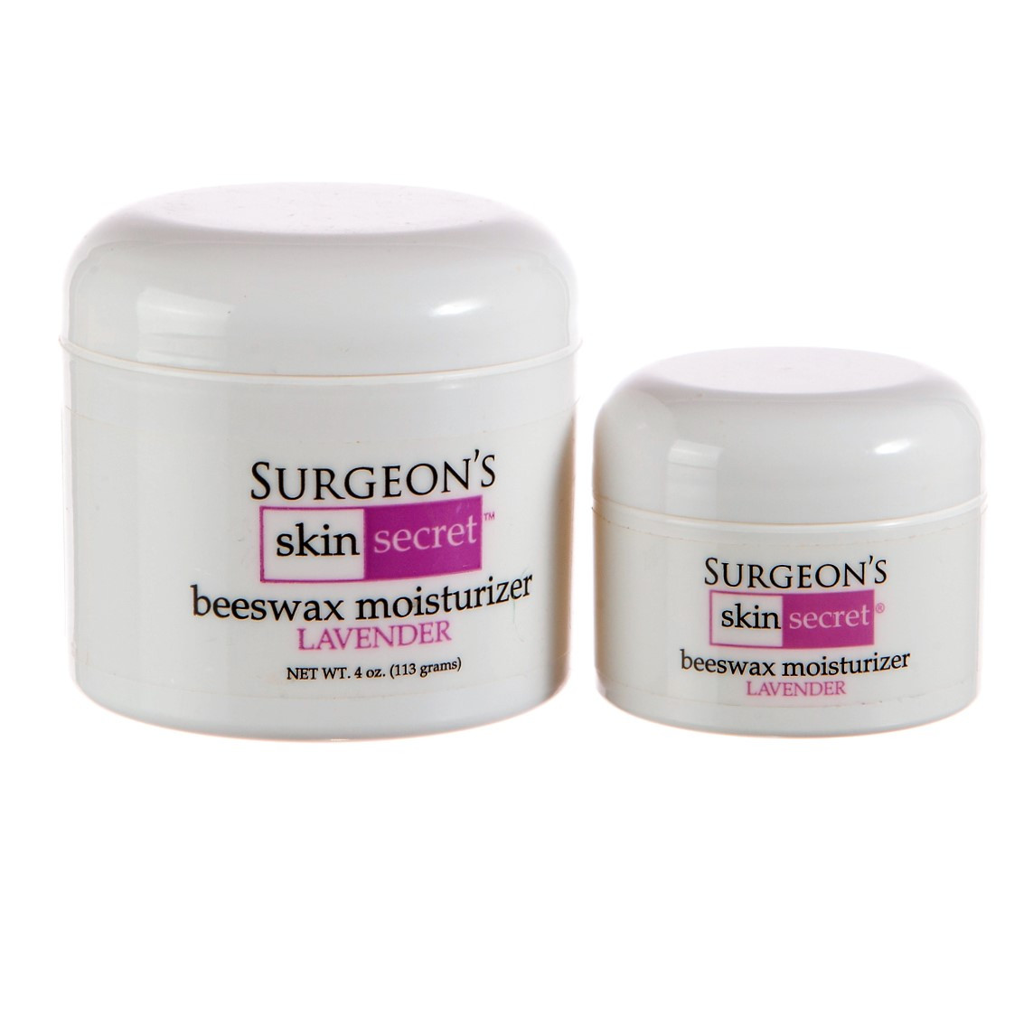 Surgeon's Skin Secret™ Beeswax Moisturizer 4oz. & 1oz. Jar (Combo