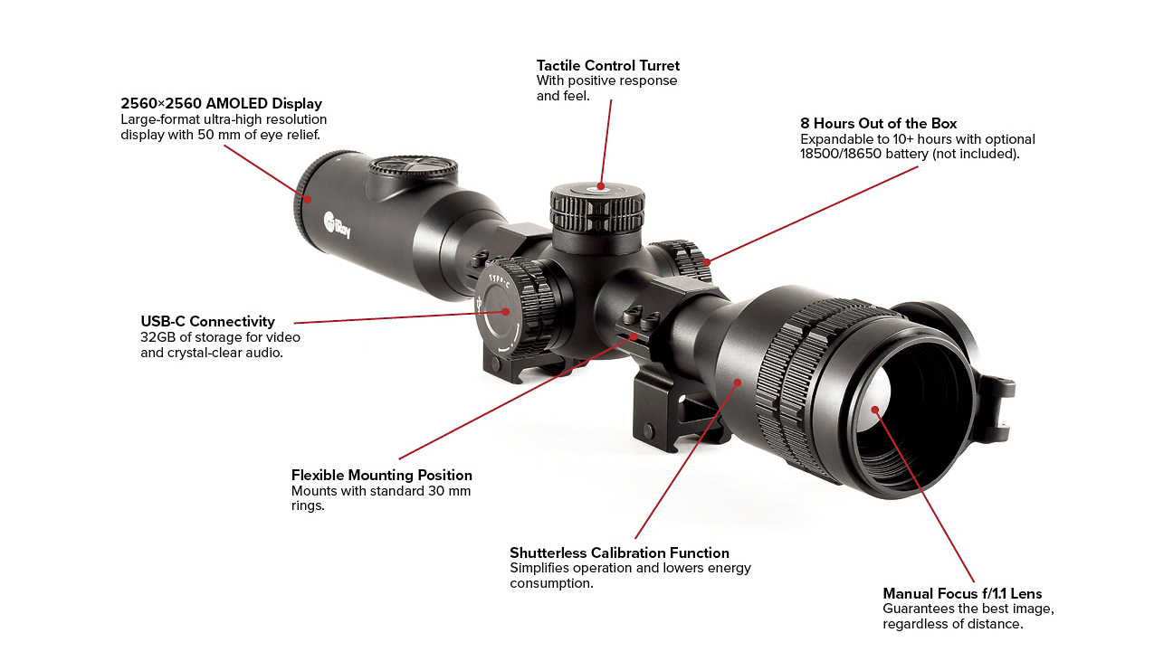 InfiRay Outdoor BOLT TH50-C Thermal Riflescope