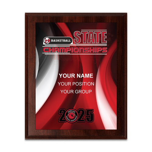 2025 MPSSAA Basketball State Championships 8x10 Plaque