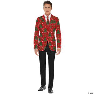 Men's christmas trees jacket and tie xl M680-OSMB1000XL