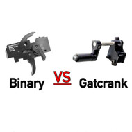 What is the difference between a Binary Trigger and Gatcrank? 