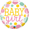 New Baby Baby Girl Dots - Helium Filled Balloons - Balloon Delivery by Everyday Flower.com