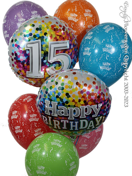 15 Birthday Balloon Bouquet 