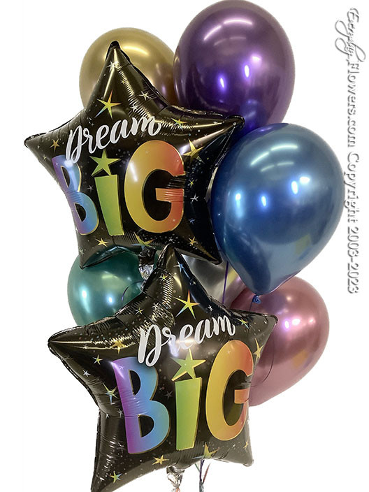 Dream Big helium balloon delivery by Everyday Flowers