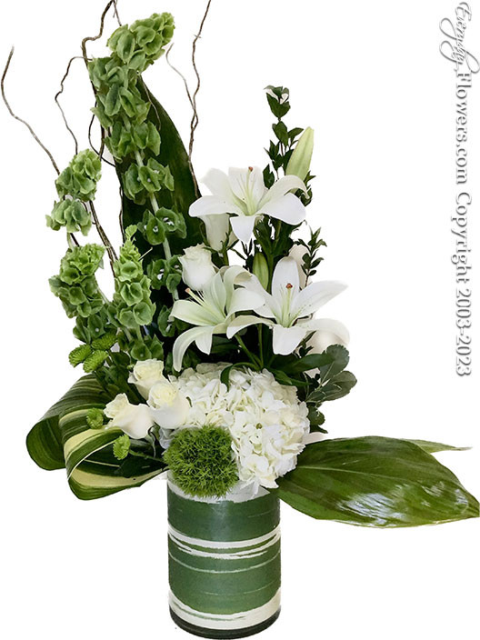 White Flowers grouped together, creating a stylized bouquet of flowers.
