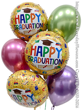 Happy Graduation Balloon Bouquet Delivery Orange County, CA