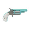 North American Arms Mini Revolver Iris | 1.625" Barrel | 22 WMR Cal | 5 Rounds | Single Action Only | Revolver | Turquoise/Silver