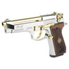 Derya Melik 9mm 4.9in 17rd Semi-Auto Pistol Slvr/gold - Image 3