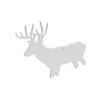 Birchwood Casey AR500 Gong Target 3/8 in Silhouette Deer White