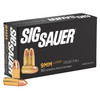 Sig Sauer Elite Performance 9mm 115gr Full Metal Jacket Handgun Ammo - 50rd Box