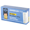 PPU 45 ACP 230gr FMJ Handgun Ammo 50rd Box - view 3