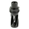 HUXWRX Safety Co. Flash Hider XL for 1/2X28 Black - View 2