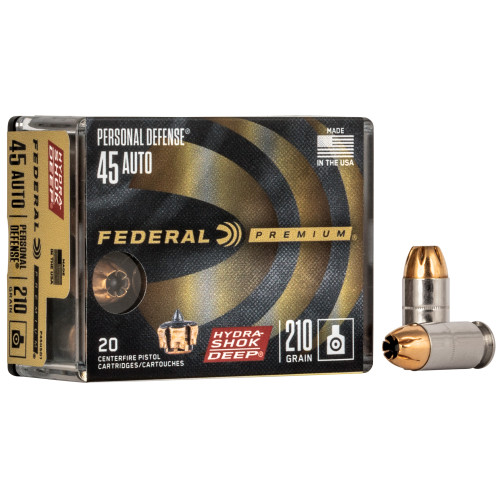 Buy Federal Premium | 45 ACP | 210Gr | Jacketed Hollow Point | Handgun ammo at the best prices only on utfirearms.com