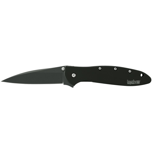 Buy Kershaw Ken Onion Leek Plain Matte Black Folding Knife at the best prices only on utfirearms.com