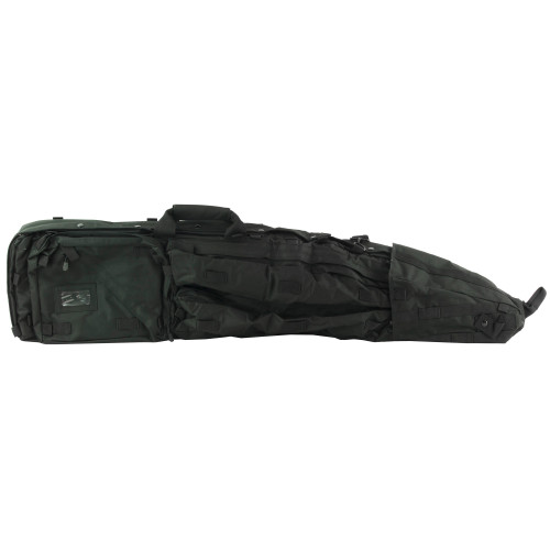 Drag Bag| 45" Rifle Case| Nylon| Black| Includes Backpack Shoulder Straps