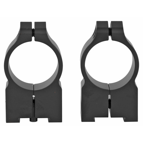 Permanent Attached Fixed Ring Set| Fits Tikka Grooved Receiver| 1" High| Matte Finish