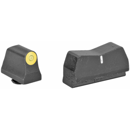 XS Sight Systems DXT2 Big Dot Suppressor Height Night Sight for Glock with Yellow Front Sight (Handgun Sight)
