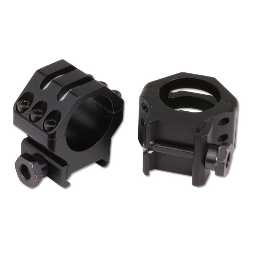 Tactical Ring| Fits Picatinny| 1"| Extra High| 6-Hole| Black