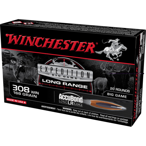 Big Game Long Range | 308 Winchester | 168Gr | AccuBond | 20 Rds/bx | Rifle Ammo