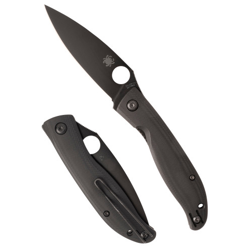 Spyderco Mantra 4 3.34in Blade 8Cr13MoV Folding Knife Black