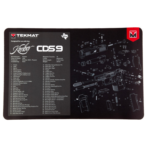 TekMat Kimber CDS9 Gun Cleaning Mat