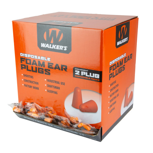 Walkers Foam Ear Plugs 1000pk Box