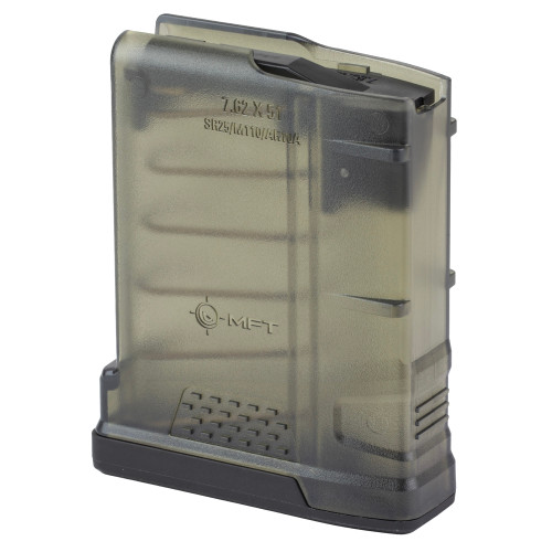 Mission First Tactical Extreme Duty AR-10 .308 Win/7.62 NATO 10rd Rifle Magazine - Translucent Smoke - Image 2