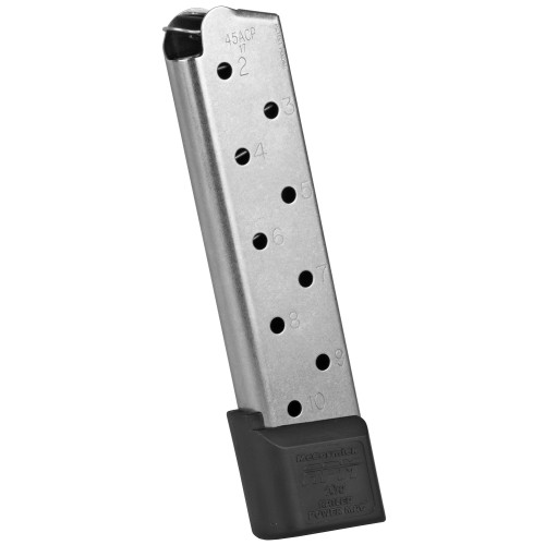 CMC Products Railed Power Mag 1911 .45 ACP 10rd Magazine Silver - Image 1