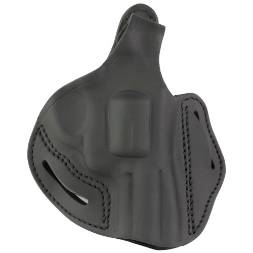 1791 Gunleather Revolver Holster Stealth Black Outside Waistband Holster for S&W L Frame Rvlvr Thmbrk