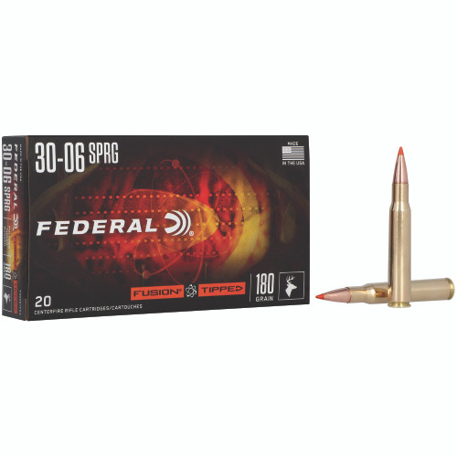 Federal Fusion 30-06 Springfield 180gr Polymer Tip Rifle Ammo - 20rd Box - Image 2