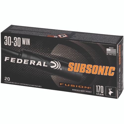Federal Fusion 30-30 Winchester 170gr Solid Base Rifle Ammo - 20rd Box