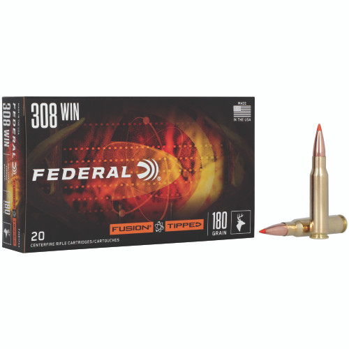 Federal Fusion 308 Winchester 180gr Polymer Tip Rifle Ammo - 20rd Box - Image 2