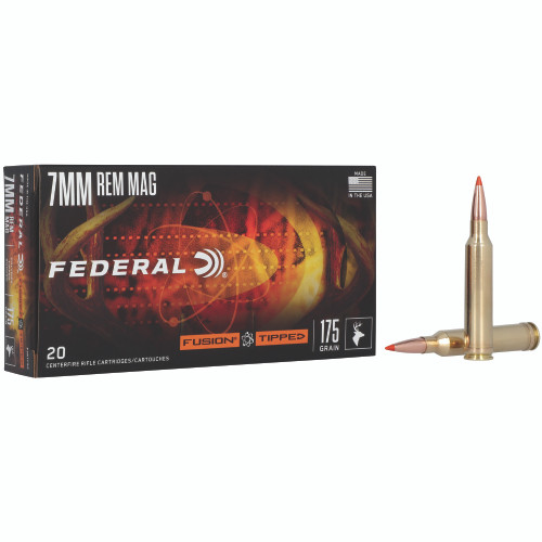 Federal Fusion 7MM Remington Magnum 175gr Polymer Tip Rifle Ammo - 20rd Box - Image 2