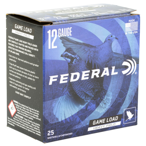 Federal Game Load 12 Gauge 2.75 in #7.5 Shot Shotgun Ammo - 25rd Box H12375 - Image 2