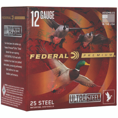 Federal Ultra Steel 12 Gauge 3 in BB Steel Shot Shotgun Ammo - 25rd Box - Image 2