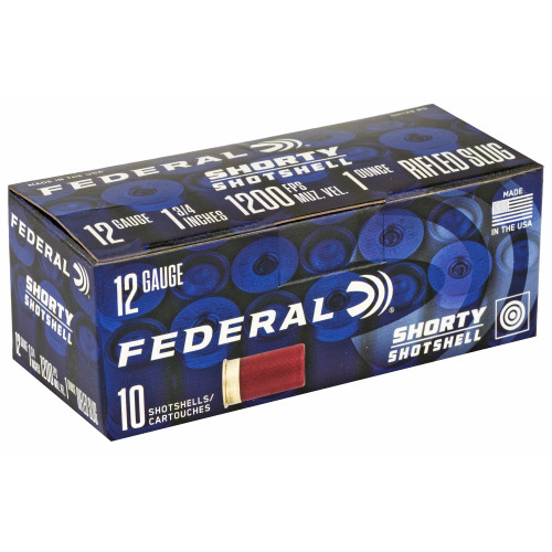 Federal Shorty Shotshell 12 Gauge 1.75 in Rifled Slug Shotgun Ammo - 10rd Box - Image 2