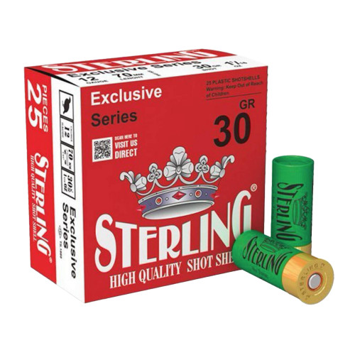 Sterling Exclusive Series 12 Gauge 2.75 in #8 Shot Shotgun Ammo - 25rd Box 8698779950842