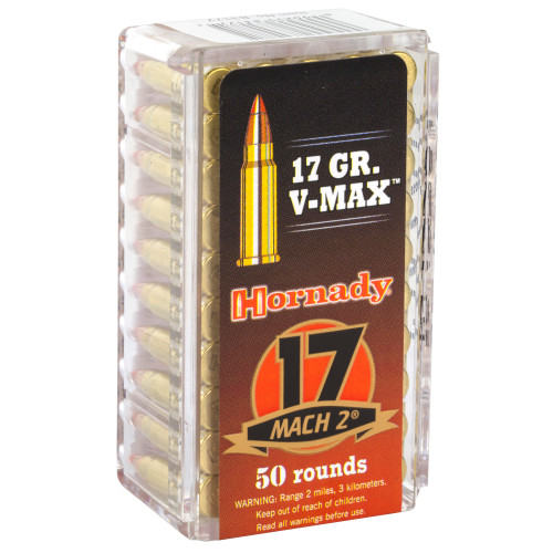 Hornady Varmint Express 17 Hornady Mach 2 17gr V-Max Rimfire Ammo - 50rd Box - Image 2