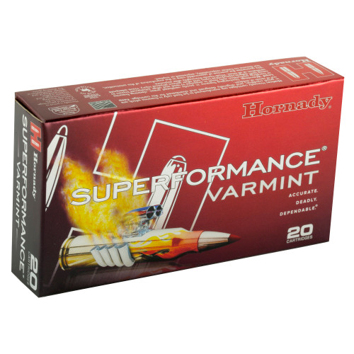 Hornady Superformance Varmint 204 Ruger 32gr V-Max Rifle Ammo - 20rd Box - Image 2